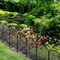 24in/61cm H x 10.8ft/3.3m L Decorative Metal Garden Fence (10-Pack) - Rustproof Animal Barrier, Plant Protector for Yard, Patio & Christmas Tree